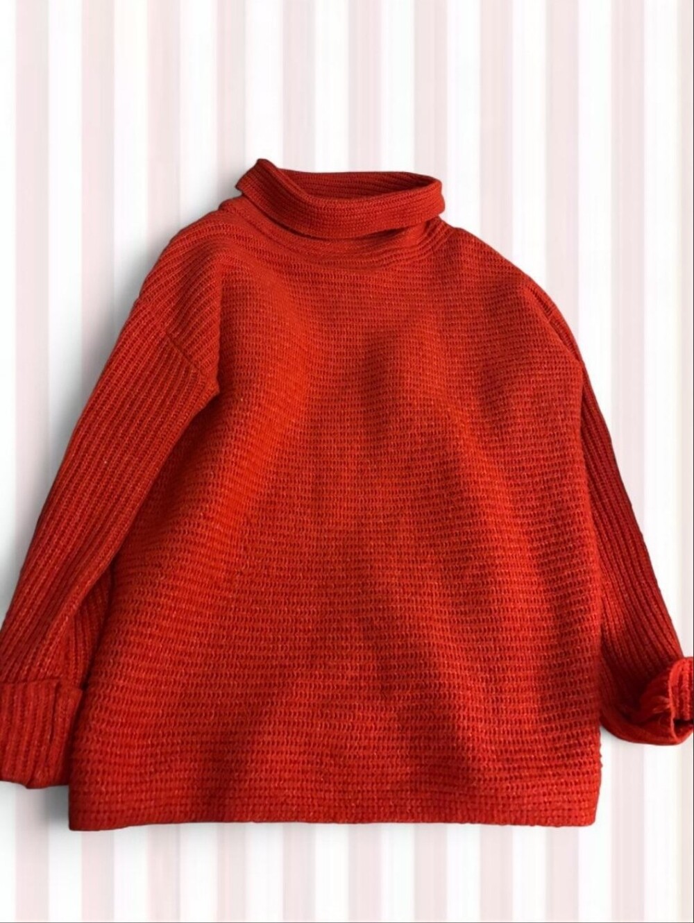 Pilcro Bold Red Turtleneck Sweater